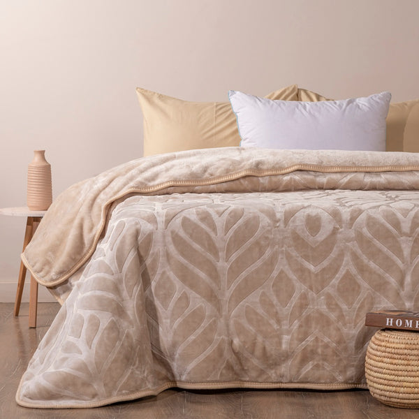 Luxury engraved blanket Double 1 pcs